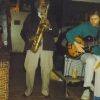 Jaki Byard playing tenor at the Jazz Cultural Theatre, 1986.  John Hart is on guitar.