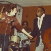 Sitting in with Milt Hinton in Hartford in 1982, having evidently learned how to improvise.  Oliver Jackson is on drums. Not pictured: Jane Jarvis on piano