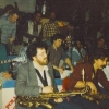 with Jaki Byard & the Apollo Stompers in 1986 at the Jazz Cultural Theatre; some recognizable faces are Jed Levy on tenor, John Hart on guitar, Frank Gordon on trumpet, Steve Swell on trombone.